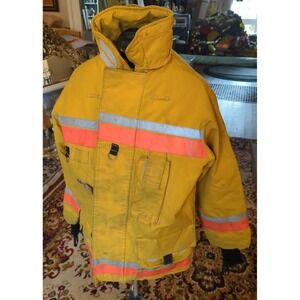 Vintage Retired Firefighter Turnout JACKET FIRE COAT USED Size 46 Regular